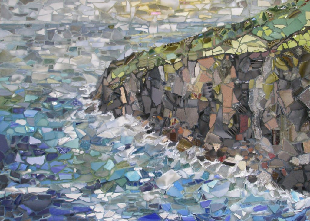 Mosaic by Pam Collins titled &quot;Ryan&#039;s Cove&quot;